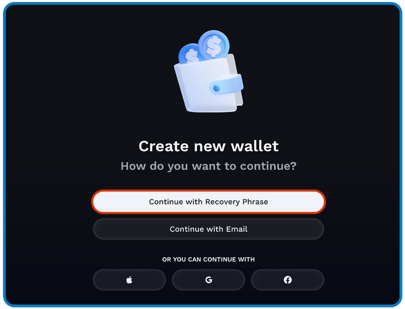 Create New Wallet